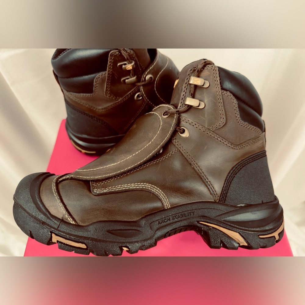 KEEN Men's Mt Vernon 6" MET Waterproof Boot (Steel Toe) Cascade Brown  Size 8.5D - Picture 8 of 13